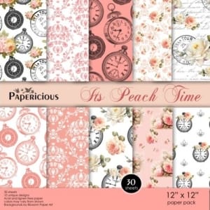 Papericious (Premium Collection) - Its Peach Time (12 by 12 paper)