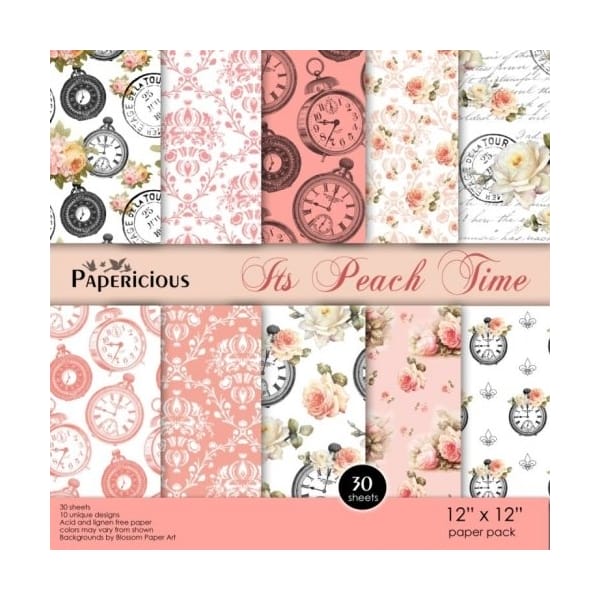 Papericious (Premium Collection) - Its Peach Time (12 by 12 paper)