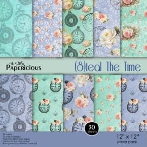 Papericious (Premium Collection) - Steal the TIme (12 by 12 paper)