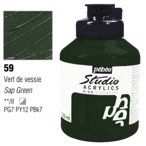 Pebeo Studio Acrylic HV 500ML - Sap Green
