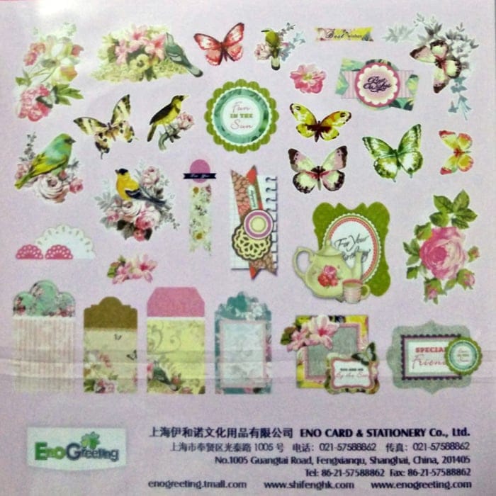 EnoGreeting Die Cut Pack (25 pcs) - Design 2 sd002 2 sd002-2