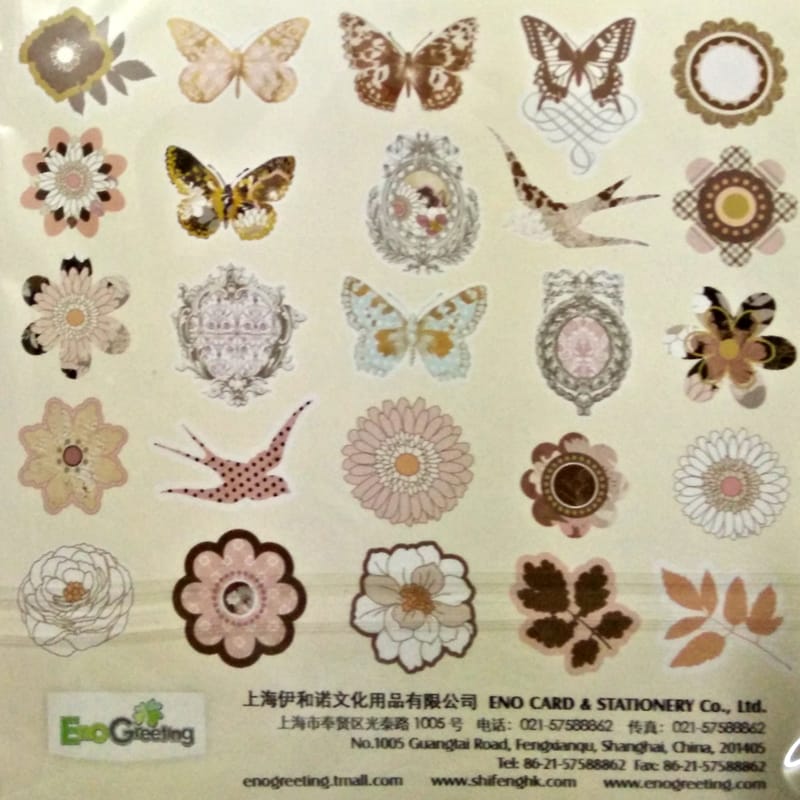EnoGreeting Die Cut Pack (25 pcs) - Design 4 sd004 2 sd004-2