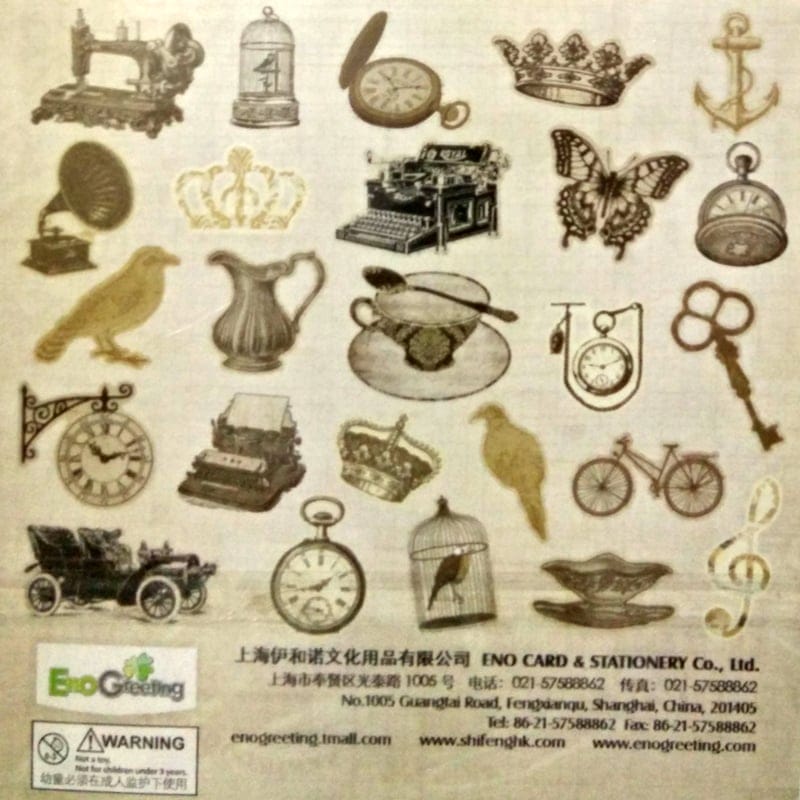 EnoGreeting Die Cut Pack (25 pcs) - Design 6 sd006 2 sd006-2