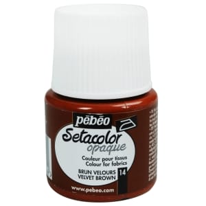 Pebeo Setacolor Opaque Fabric Paint - Velvet Brown