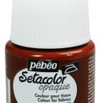 Pebeo Setacolor Opaque Fabric Paint - Velvet Brown
