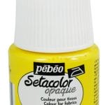 Pebeo Setacolor Opaque Fabric Paint - Lemon Yellow