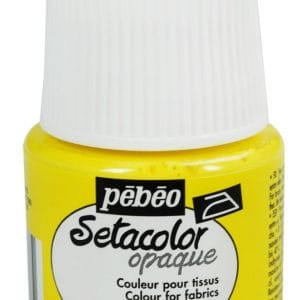 Pebeo Setacolor Opaque Fabric Paint - Lemon Yellow