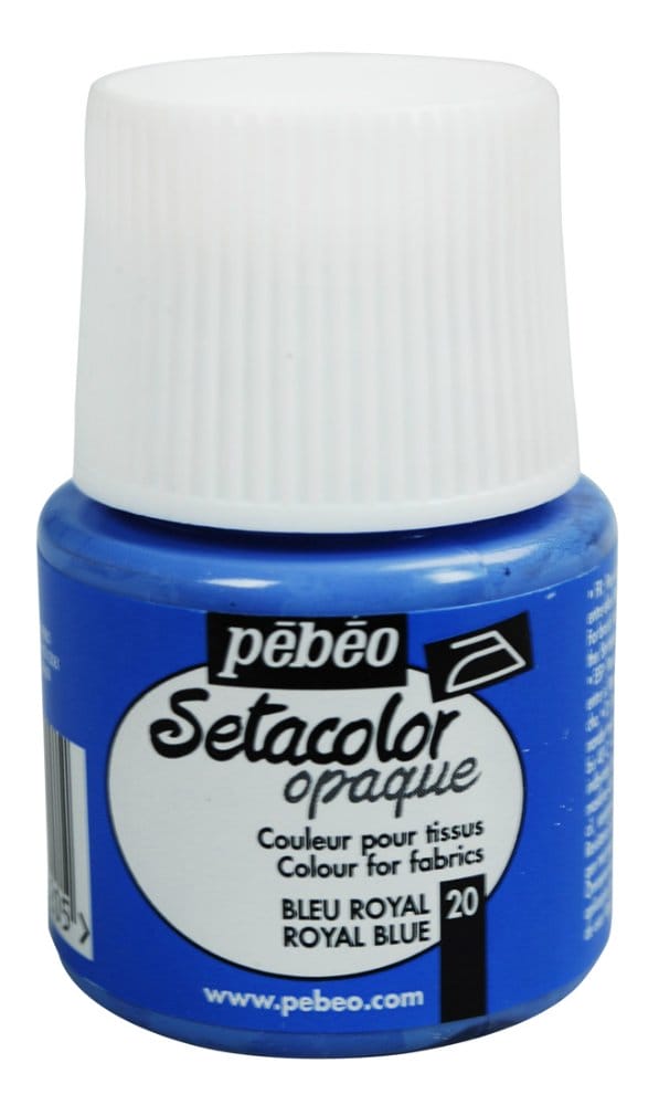 Pebeo Setacolor Opaque Fabric Paint - Royal Blue 295020 5941 Pebeo Setacolor Opaque Fabric Paint - Royal Blue