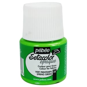 Pebeo Setacolor Opaque Fabric Paint - Spring Green
