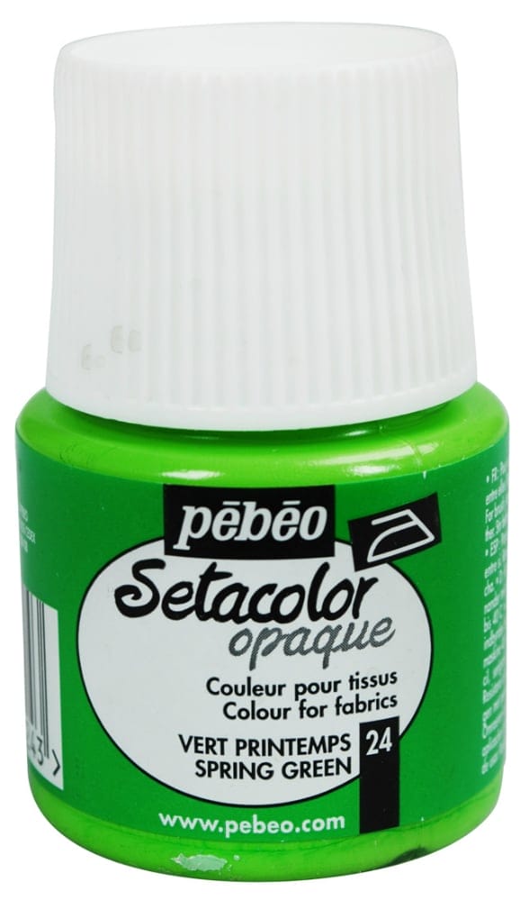 Pebeo Setacolor Opaque Fabric Paint - Spring Green 295024 5944 Pebeo Setacolor Opaque Fabric Paint - Spring Green