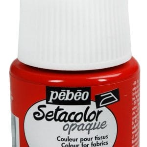Pebeo Setacolor Opaque Fabric Paint - Vermilion