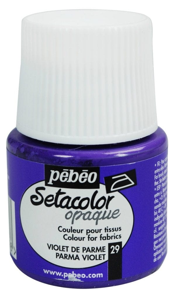 Pebeo Setacolor Opaque Fabric Paint - Parma Violet 295029 5948 Pebeo Setacolor Opaque Fabric Paint - Parma Violet