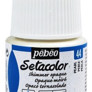 Pebeo Setacolor Shimmer Opaque Fabric Paint 45 ml - Pearl