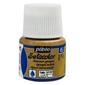 Pebeo Setacolor Shimmer Opaque Fabric Paint 45 ml - Gold