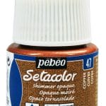 Pebeo Setacolor Shimmer Opaque Fabric Paint 45 ml - Light Copper