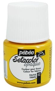 Pebeo Setacolor Opaque Fabric Paint - Fawn