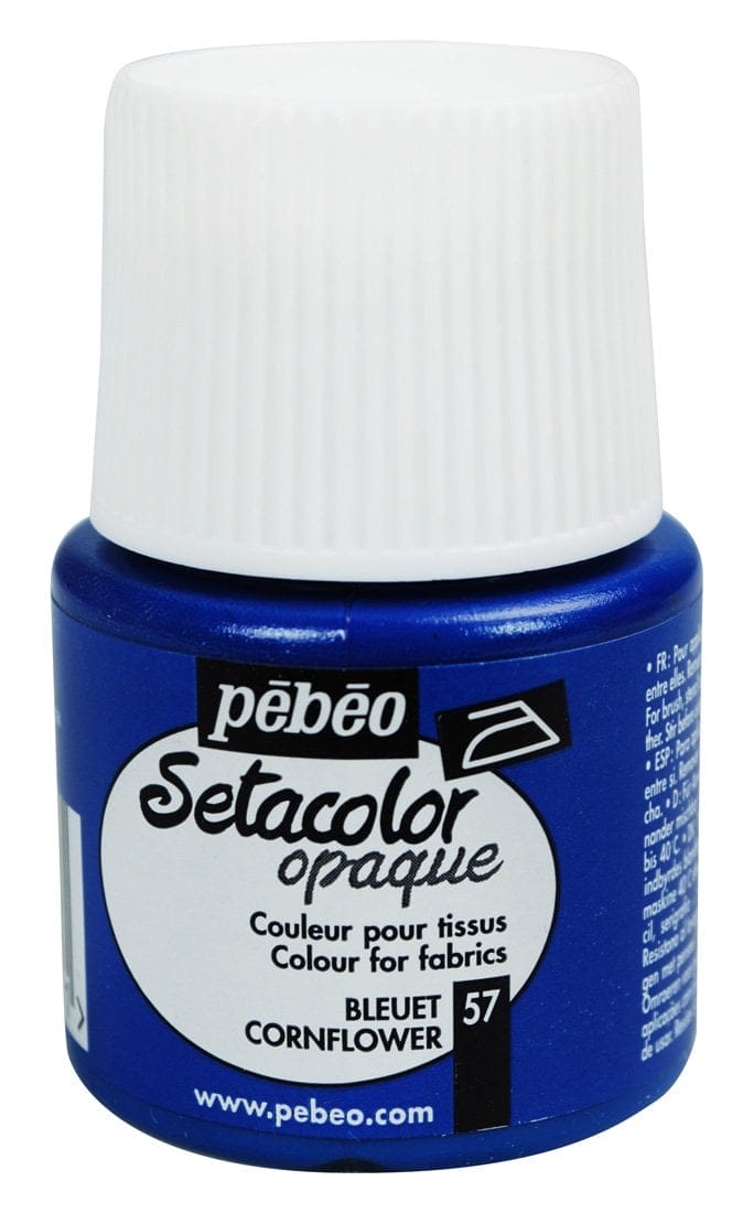 Pebeo Setacolor Opaque Fabric Paint - Corn Flower 295057 5959 Pebeo Setacolor Opaque Fabric Paint - Corn Flower