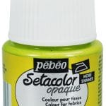 Pebeo Setacolor Shimmer Opaque Fabric Paint 45 ml - Canary
