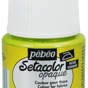Pebeo Setacolor Shimmer Opaque Fabric Paint 45 ml - Canary