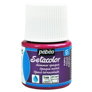 Pebeo Setacolor Shimmer Opaque Fabric Paint 45 ml - Purple