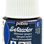 Pebeo Setacolor Shimmer Opaque Fabric Paint 45 ml - Plum