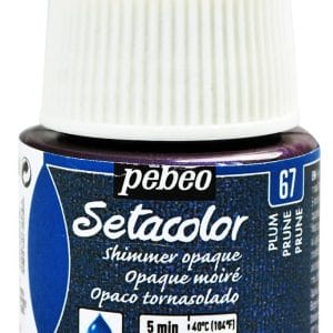 Pebeo Setacolor Shimmer Opaque Fabric Paint 45 ml - Plum