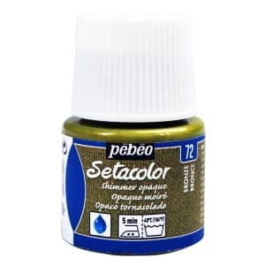 Pebeo Setacolor Shimmer Opaque Fabric Paint 45 ml - Bronze