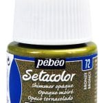 Pebeo Setacolor Shimmer Opaque Fabric Paint 45 ml - Bronze