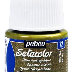 Pebeo Setacolor Shimmer Opaque Fabric Paint 45 ml - Bronze