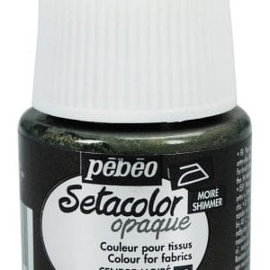 Pebeo Setacolor Shimmer Opaque Fabric Paint 45 ml - Ash