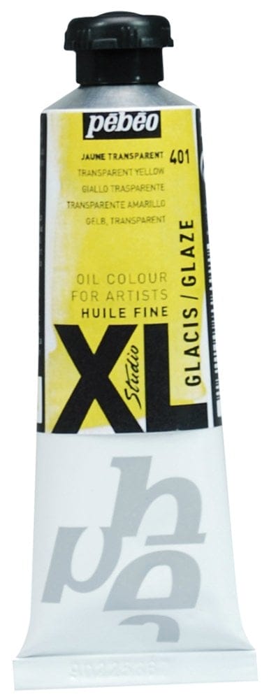 PEBEO XL FINE OIL 37ML GLAZE YELLOW 937401 glaze transparent yellow PEBEO XL FINE OIL 37ML GLAZE YELLOW