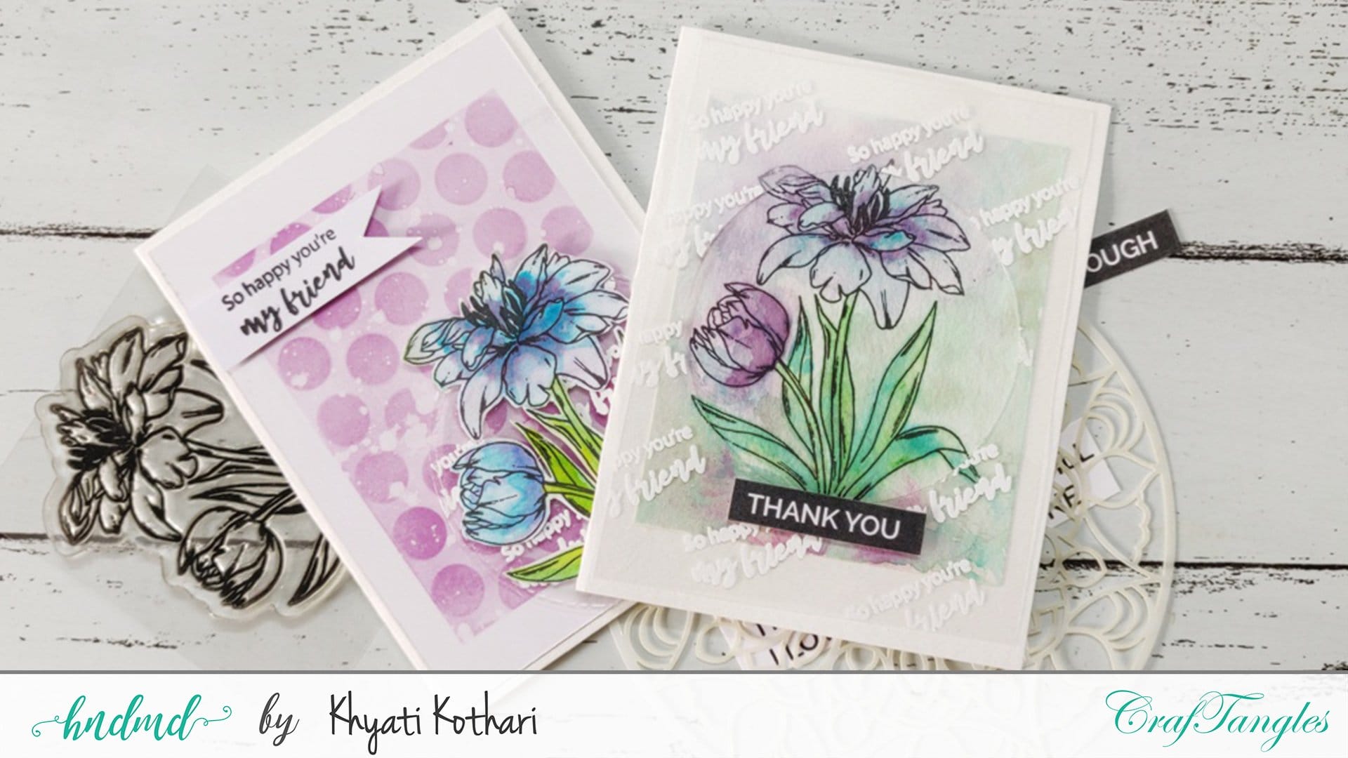 CrafTangles 100% cotton cold press 300 gsm Watercolor Paper Block / paper pad - A5 Card making master class card 12 5 Card-making-master-class-card-12-5