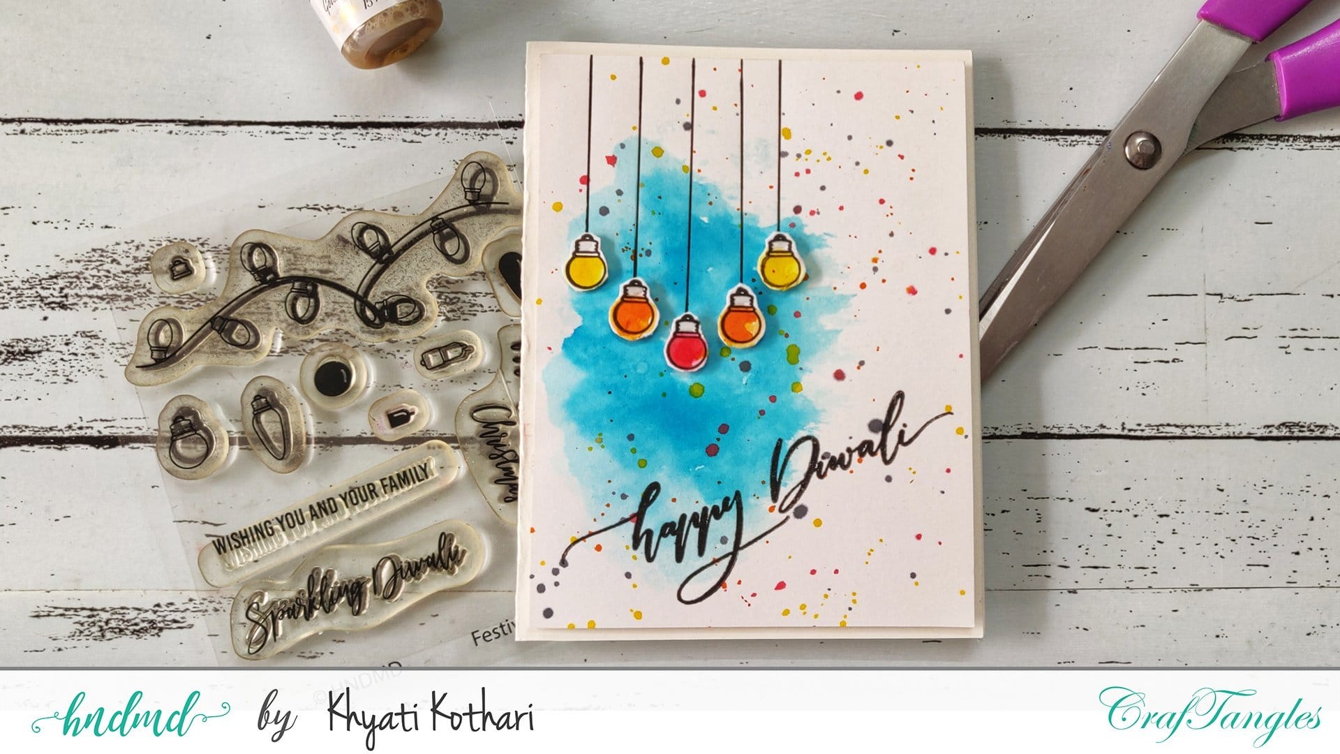 Easy_Watercolor_Diwali_Card