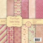 CrafTangles Scrapbook Paper Pack - Tender Feeling (12"x12")