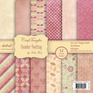 CrafTangles Scrapbook Paper Pack - Tender Feeling (12"x12")