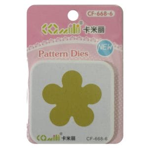 Patterned Dies (Large) - Flower Design 6
