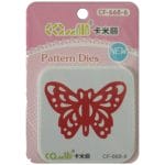 Patterned Dies (Large) - Butterfly Design 3