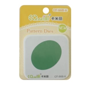 Patterned Dies (Large) - Oval