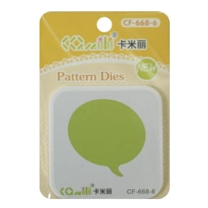 Patterned Dies (Large) - Speech Bubble