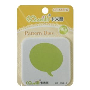 Patterned Dies (Large) - Speech Bubble