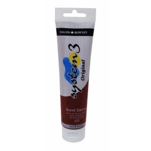 Daler Rowney System 3 Original Acrylic 150 ml - Burnt Sienna