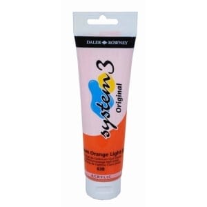 Daler Rowney System 3 Original Acrylic 150 ml - Cadmium Orange Light Hue