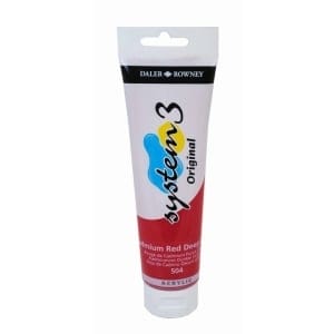 Daler Rowney System 3 Original Acrylic 150 ml - Cadmium Red Deep Hue