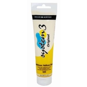 Daler Rowney System 3 Original Acrylic 150 ml - Cadmium Yellow Hue