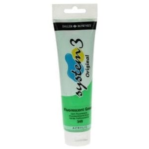 Daler Rowney System 3 Original Acrylic 150 ml - Fluorescent Green