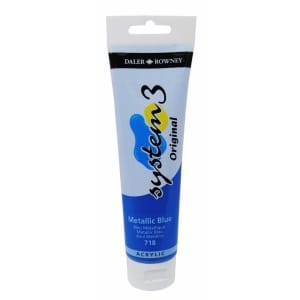 Daler Rowney System 3 Original Acrylic 150 ml - Metallic Blue