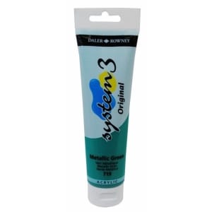 Daler Rowney System 3 Original Acrylic 150 ml - Metallic Green