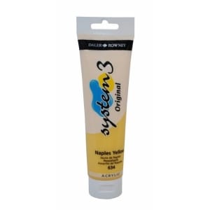 Daler Rowney System 3 Original Acrylic 150 ml - Naples Yellow