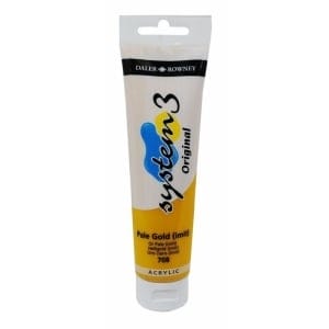 Daler Rowney System 3 Original Acrylic 150 ml - Pale Gold Hue