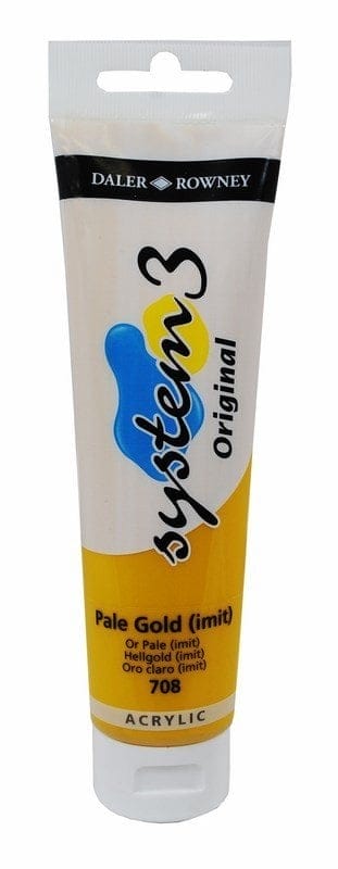 Daler Rowney System 3 Original Acrylic 150 ml - Pale Gold Hue